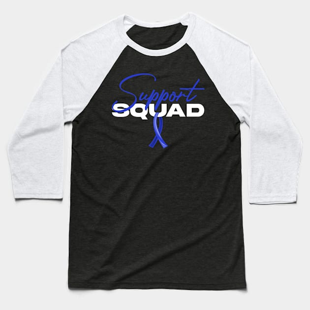 Colon Cancer Support Baseball T-Shirt by TheBestHumorApparel